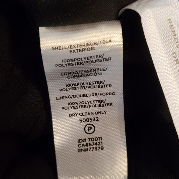 Ann Taylor NWT Pleated Black/Tan skirt, size 0P - Picture 7 of 7